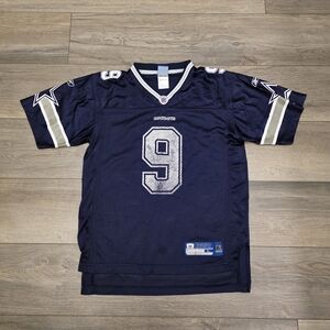 Dallas Cowboys Tony Romo Reebok NFL Football Jersey (Navy Blue) Youth Large